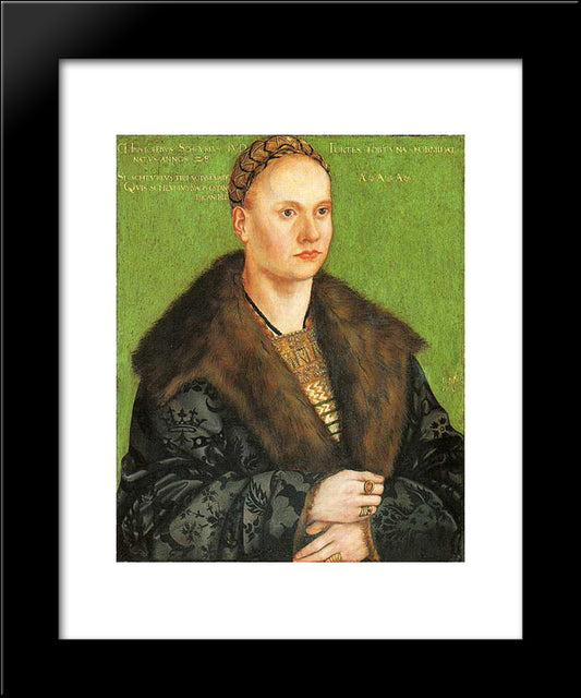 Christoph Von Scheurl 20x24 Black Modern Wood Framed Art Print Poster by Cranach the Elder, Lucas