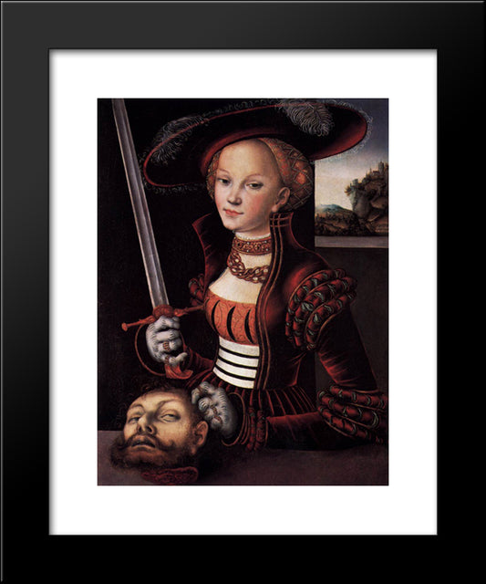 Judith Victorious 20x24 Black Modern Wood Framed Art Print Poster by Cranach the Elder, Lucas