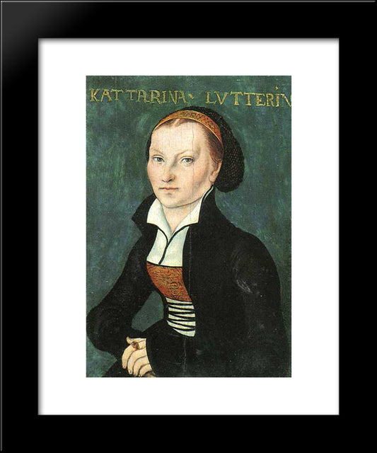 Katharina Luther 20x24 Black Modern Wood Framed Art Print Poster by Cranach the Elder, Lucas