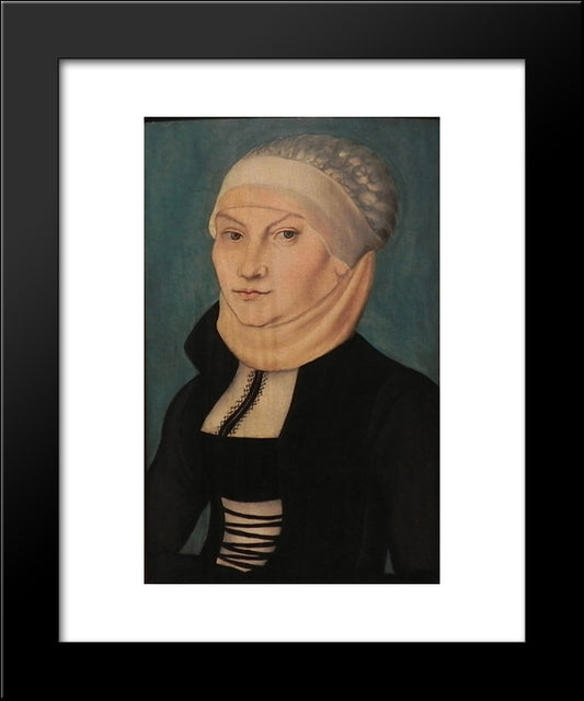 Katharina Von Bora 20x24 Black Modern Wood Framed Art Print Poster by Cranach the Elder, Lucas