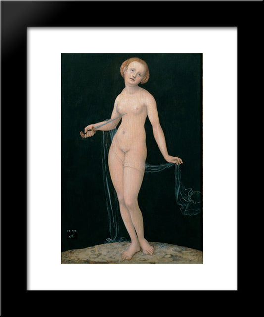 Lucretia 20x24 Black Modern Wood Framed Art Print Poster by Cranach the Elder, Lucas