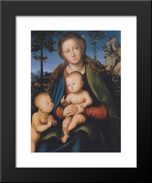 Madonna 20x24 Black Modern Wood Framed Art Print Poster by Cranach the Elder, Lucas