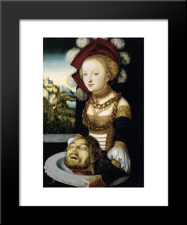 Salome 20x24 Black Modern Wood Framed Art Print Poster by Cranach the Elder, Lucas