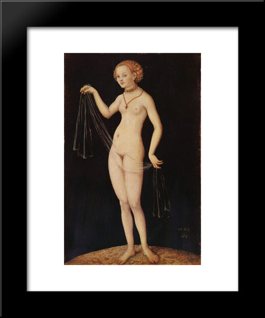 Venus 20x24 Black Modern Wood Framed Art Print Poster by Cranach the Elder, Lucas