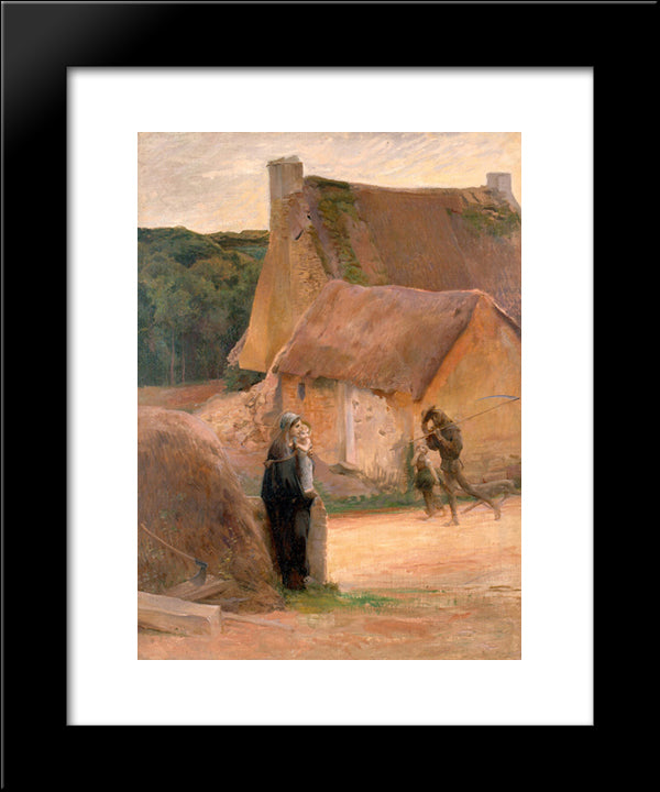 Hail, Mary 20x24 Black Modern Wood Framed Art Print Poster by Merson, Luc Olivier