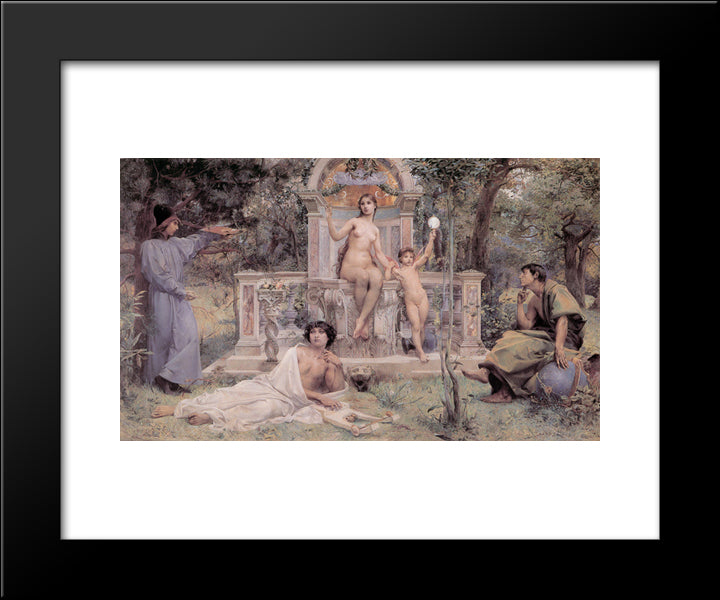 Truth 20x24 Black Modern Wood Framed Art Print Poster by Merson, Luc Olivier