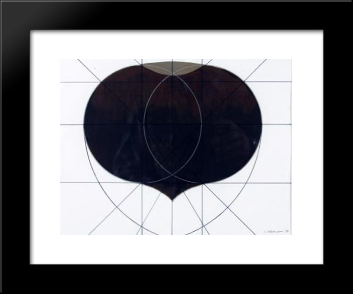 Chestnut 20x24 Black Modern Wood Framed Art Print Poster by Veronesi, Luigi