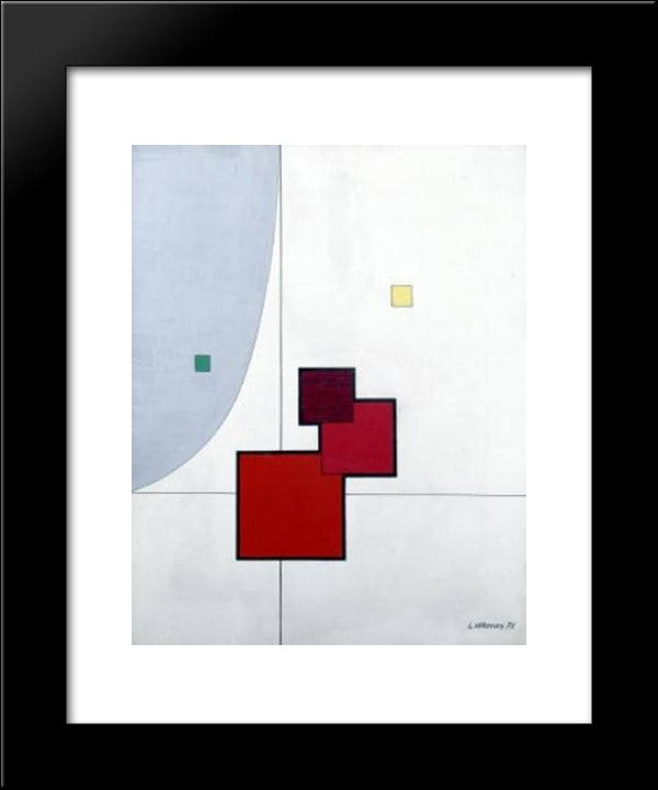Jote 3 20x24 Black Modern Wood Framed Art Print Poster by Veronesi, Luigi