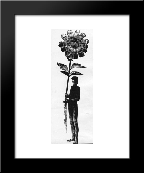 Spring Song 20x24 Black Modern Wood Framed Art Print Poster by Ward, Lynd
