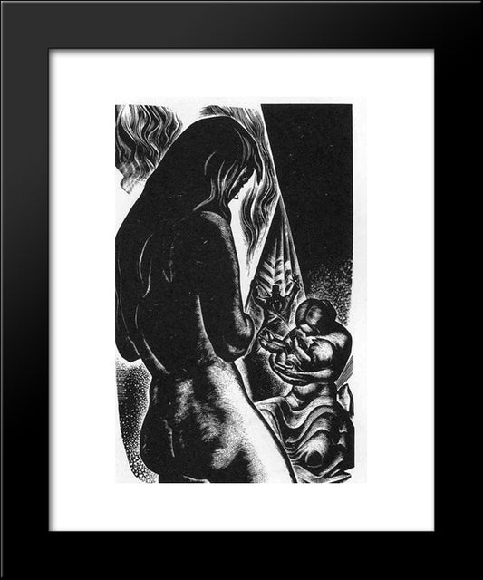 Vertigo 20x24 Black Modern Wood Framed Art Print Poster by Ward, Lynd