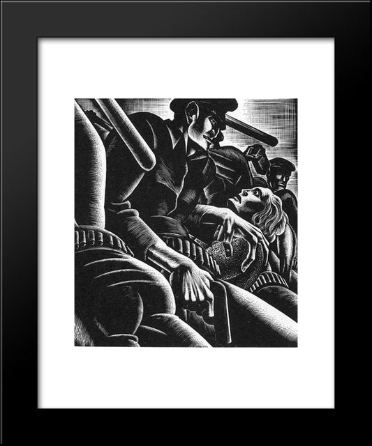 Wild Pilgrimage 20x24 Black Modern Wood Framed Art Print Poster by Ward, Lynd