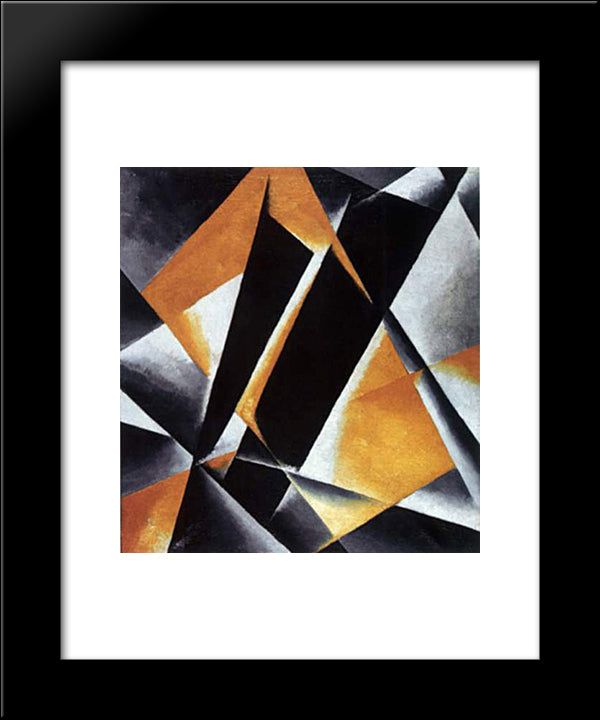 Dramatic Architecture 20x24 Black Modern Wood Framed Art Print Poster by Popova, Lyubov