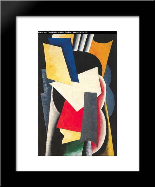 Still Life With Instruments 20x24 Black Modern Wood Framed Art Print Poster by Popova, Lyubov