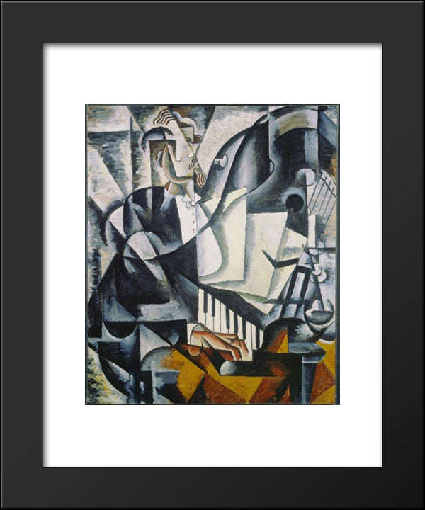 The Pianist 20x24 Black Modern Wood Framed Art Print Poster by Popova, Lyubov