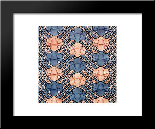 Crab Canon 20x24 Black Modern Wood Framed Art Print Poster by Escher, M.C.