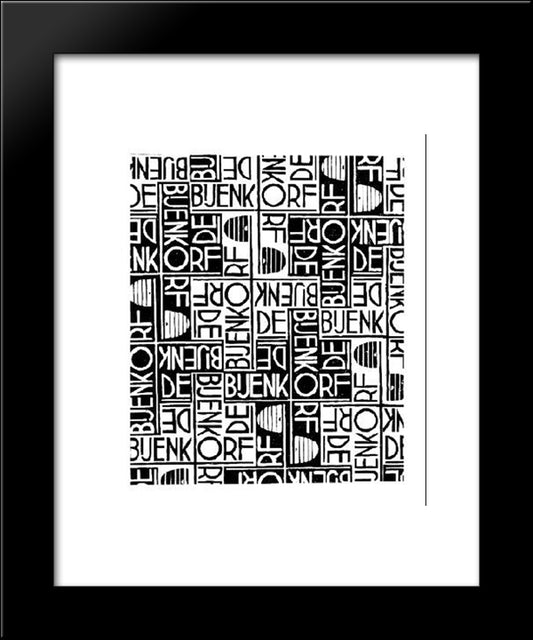 Design For Wrapping - Paper De Bijenkorf 20x24 Black Modern Wood Framed Art Print Poster by Escher, M.C.