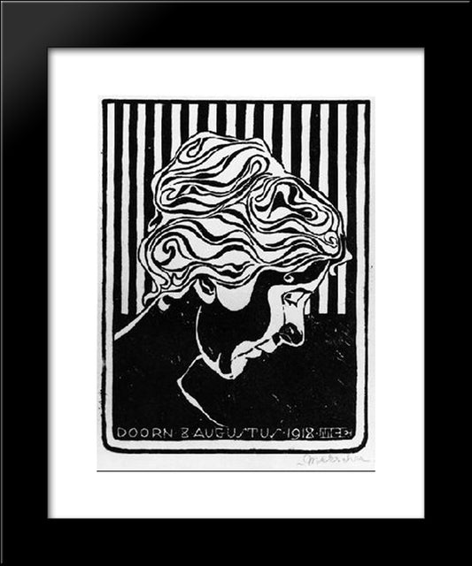 Fiet Van Stolk 20x24 Black Modern Wood Framed Art Print Poster by Escher, M.C.