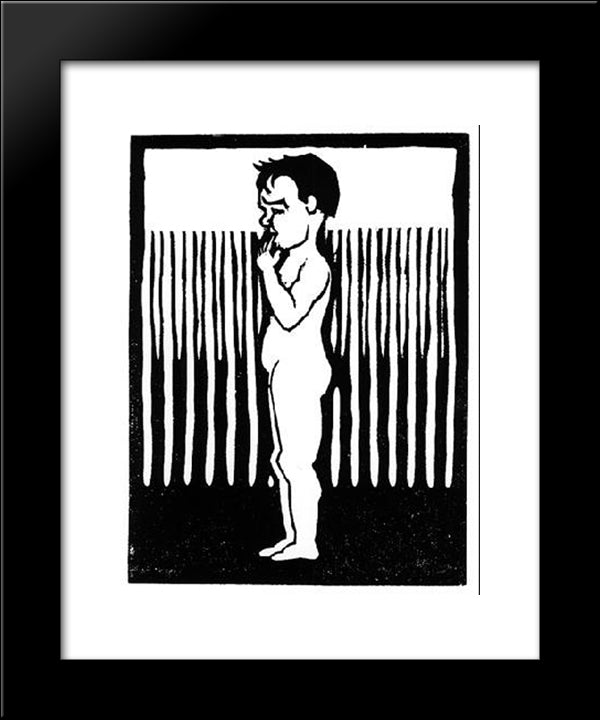 Flor De Pascua - Convention 20x24 Black Modern Wood Framed Art Print Poster by Escher, M.C.