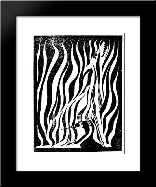 Flor De Pascua - Fulfillment 20x24 Black Modern Wood Framed Art Print Poster by Escher, M.C.