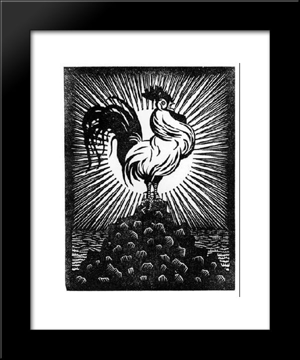 Flor De Pascua - Theosophy 20x24 Black Modern Wood Framed Art Print Poster by Escher, M.C.