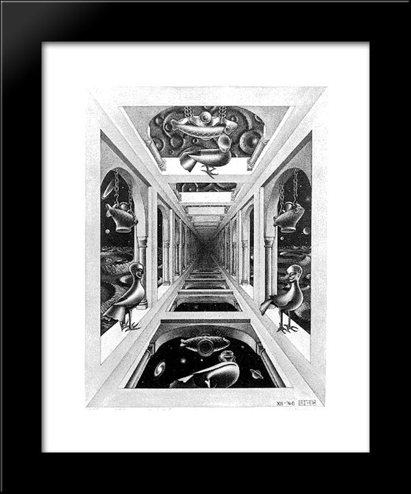 Gallery 20x24 Black Modern Wood Framed Art Print Poster by Escher, M.C.
