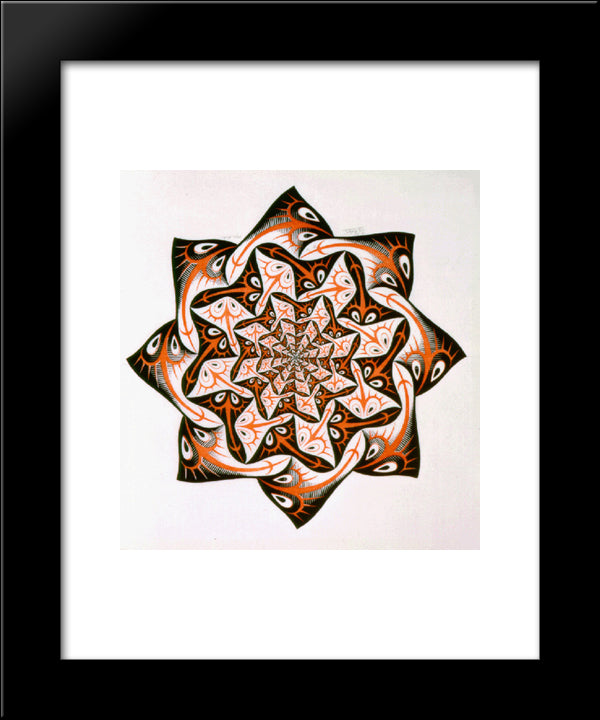 Path Of Life I 20x24 Black Modern Wood Framed Art Print Poster by Escher, M.C.