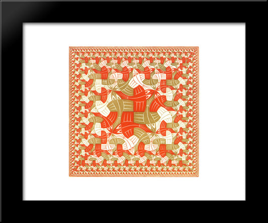 Square Limit Colour 20x24 Black Modern Wood Framed Art Print Poster by Escher, M.C.