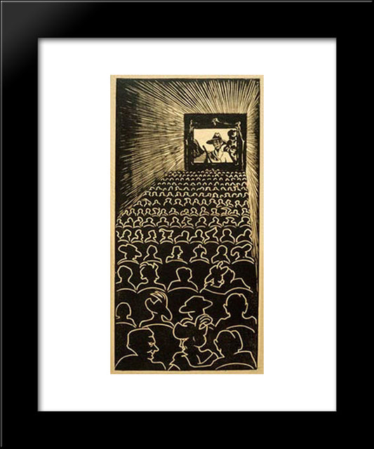 Wild West 20x24 Black Modern Wood Framed Art Print Poster by Escher, M.C.