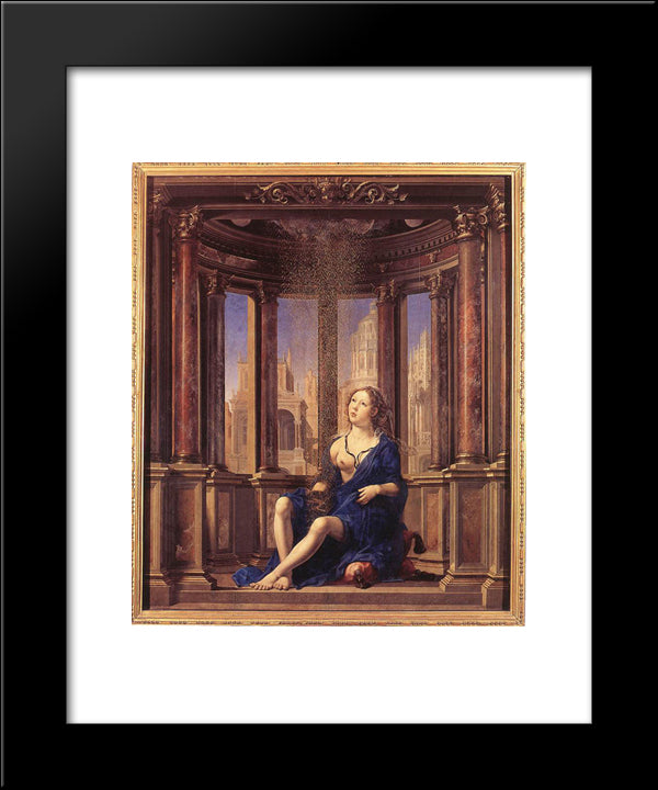 Danae 20x24 Black Modern Wood Framed Art Print Poster by Mabuse