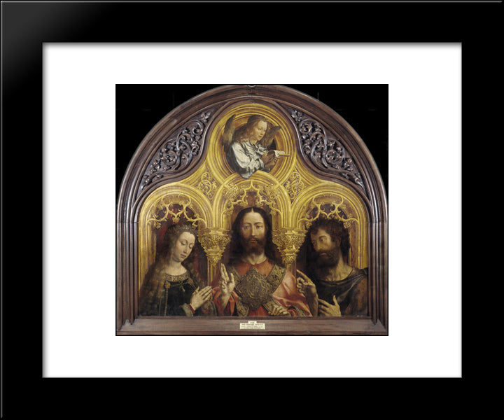 Deesis 20x24 Black Modern Wood Framed Art Print Poster by Mabuse