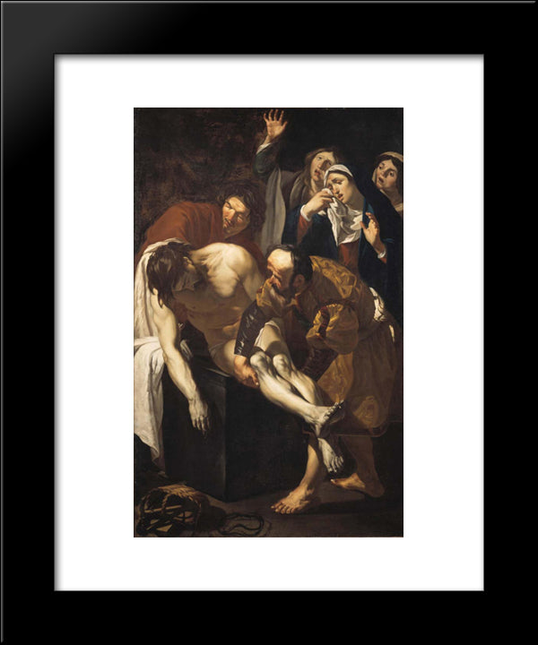 Descent From The Cross 20x24 Black Modern Wood Framed Art Print Poster by Mabuse
