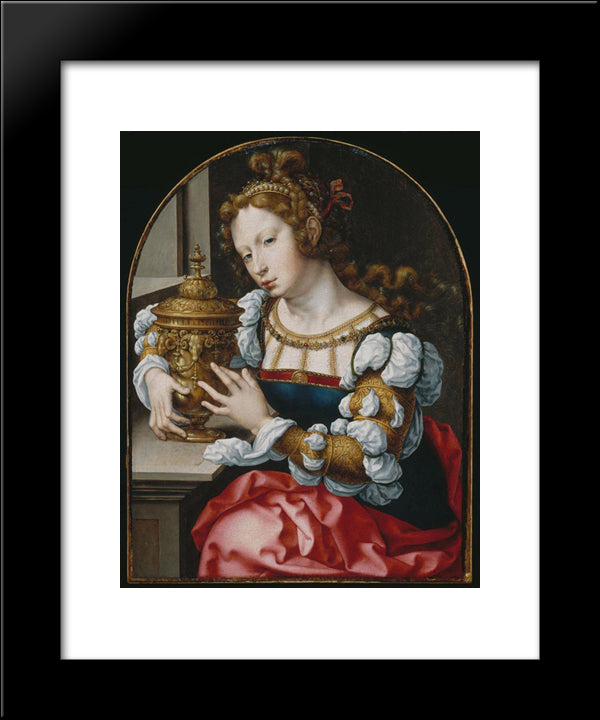Mary Magdalene 20x24 Black Modern Wood Framed Art Print Poster by Mabuse