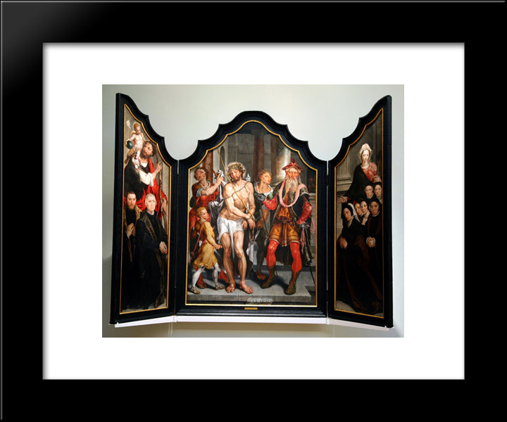 Ecce Homo 20x24 Black Modern Wood Framed Art Print Poster by van Heemskerck, Maerten