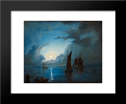 Hav I Mansken 20x24 Black Modern Wood Framed Art Print Poster by Larson, Marcus