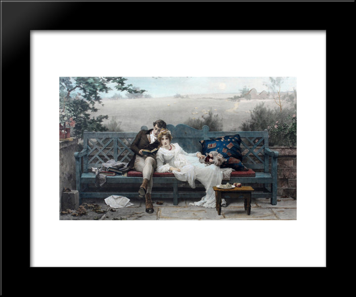 Honeymoon 20x24 Black Modern Wood Framed Art Print Poster by Stone, Marcus