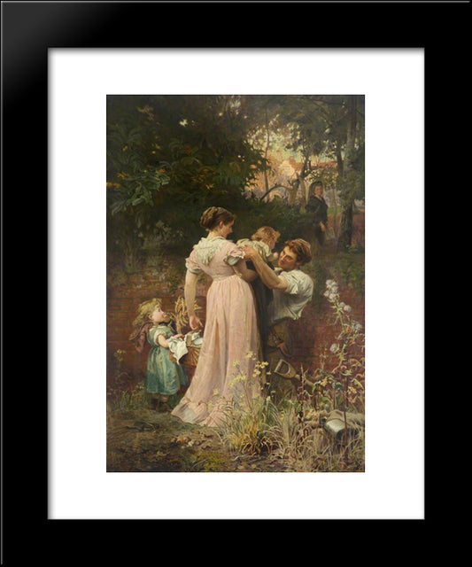 My Lady Is A Widow And Childless 20x24 Black Modern Wood Framed Art Print Poster by Stone, Marcus