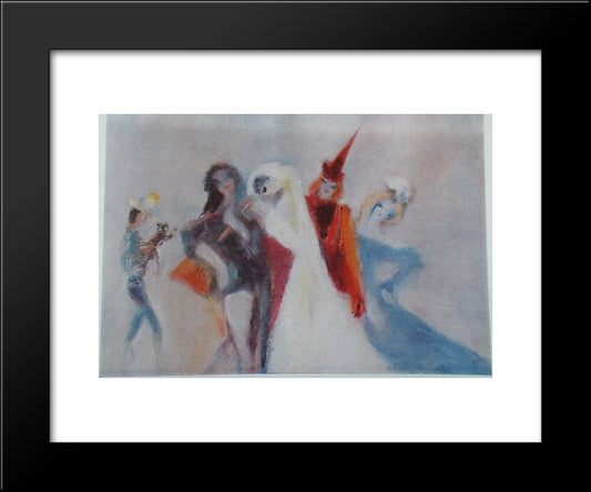 Bride'S Run 20x24 Black Modern Wood Framed Art Print Poster by Sterian, Margareta