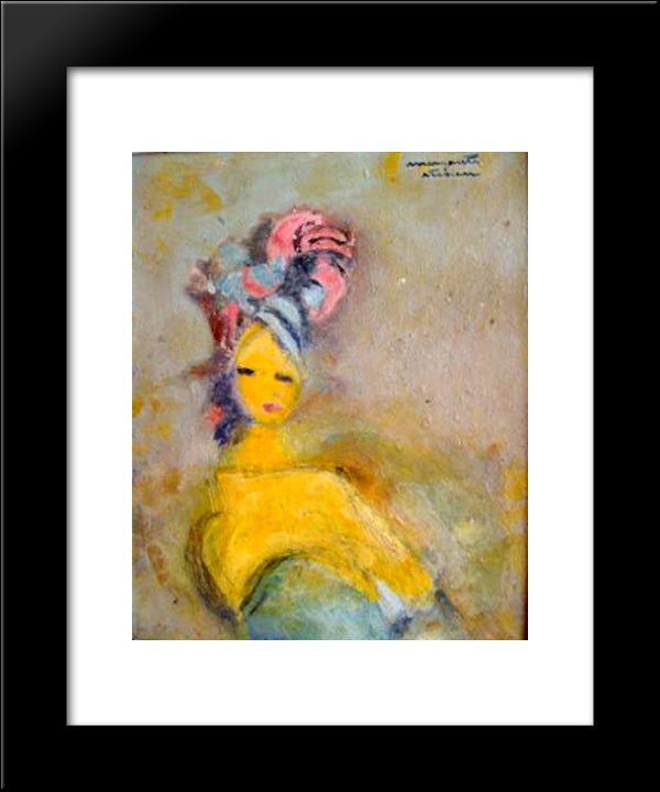 Portrait 20x24 Black Modern Wood Framed Art Print Poster by Sterian, Margareta