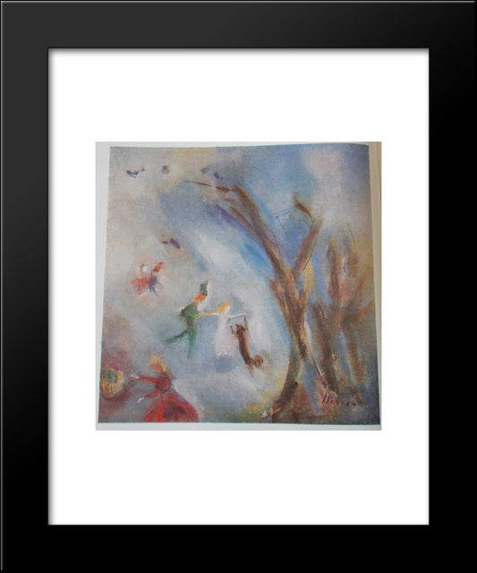 Primavera 20x24 Black Modern Wood Framed Art Print Poster by Sterian, Margareta