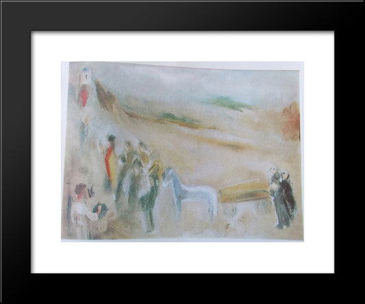 Road Of No Return 20x24 Black Modern Wood Framed Art Print Poster by Sterian, Margareta