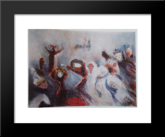 The Alarm 20x24 Black Modern Wood Framed Art Print Poster by Sterian, Margareta