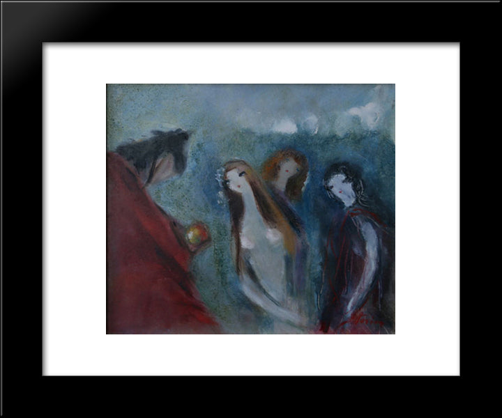 Untitled 20x24 Black Modern Wood Framed Art Print Poster by Sterian, Margareta