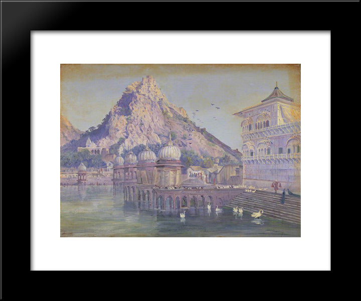 Ulwar, India 20x24 Black Modern Wood Framed Art Print Poster by North, Marianne