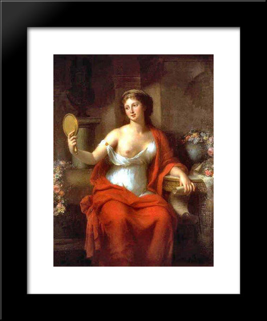 Aspasia 20x24 Black Modern Wood Framed Art Print Poster by Bracquemond, Marie