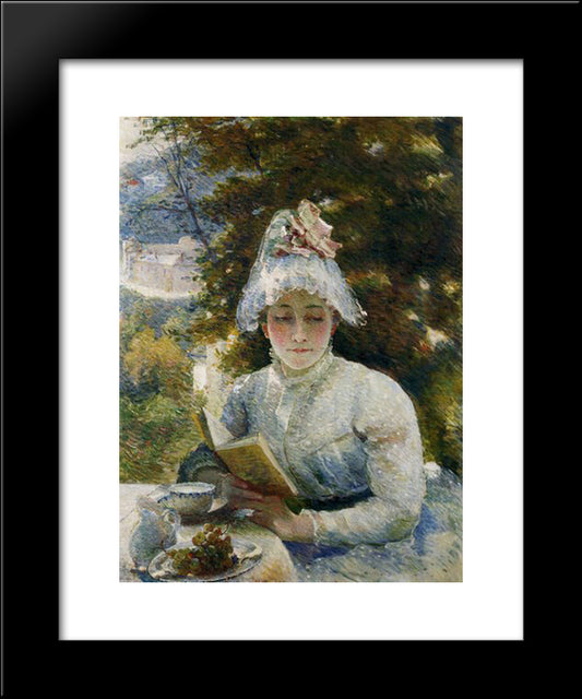 Le Gouter 20x24 Black Modern Wood Framed Art Print Poster by Bracquemond, Marie