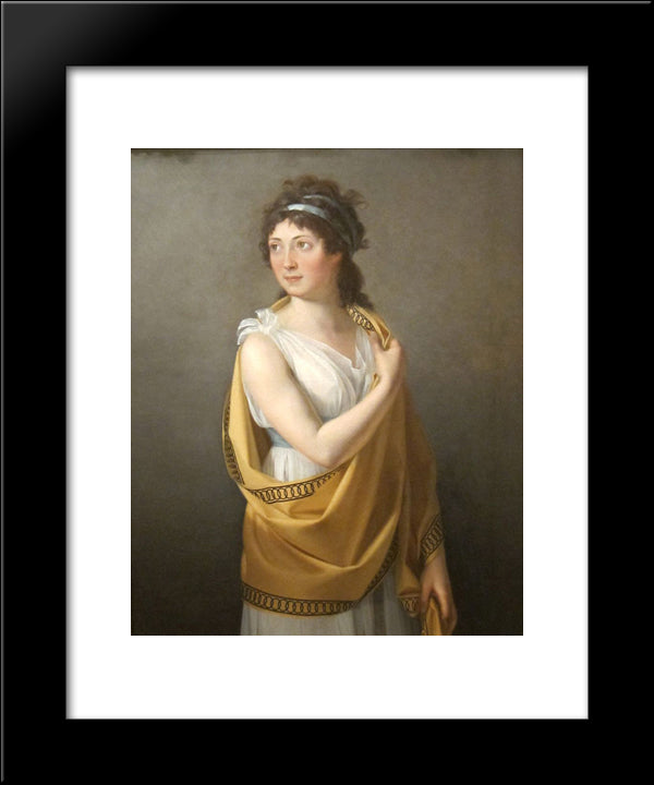 Portrait Of A Lady 20x24 Black Modern Wood Framed Art Print Poster by Benoist, Marie Guillemine