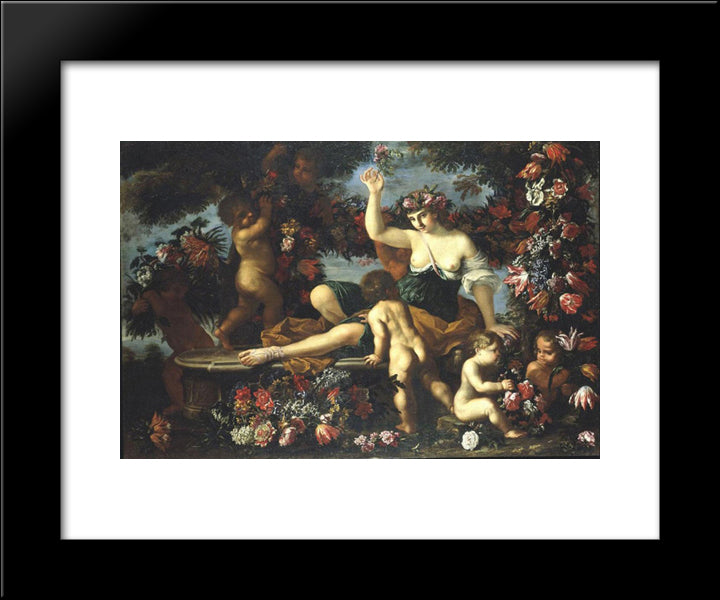 Spring 20x24 Black Modern Wood Framed Art Print Poster by Nuzzi, Mario