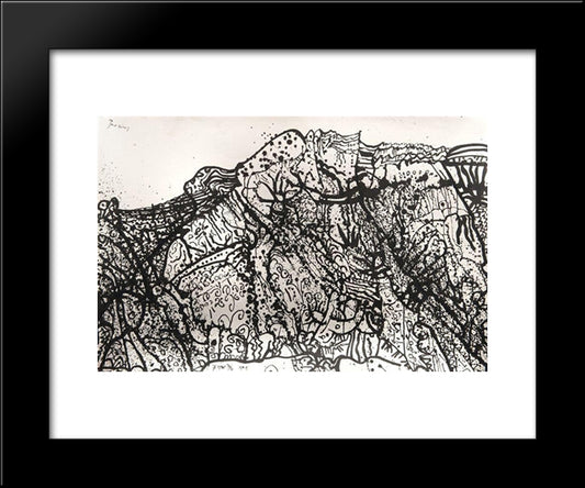 Alpilles, Mp309 20x24 Black Modern Wood Framed Art Print Poster by Prassinos, Mario