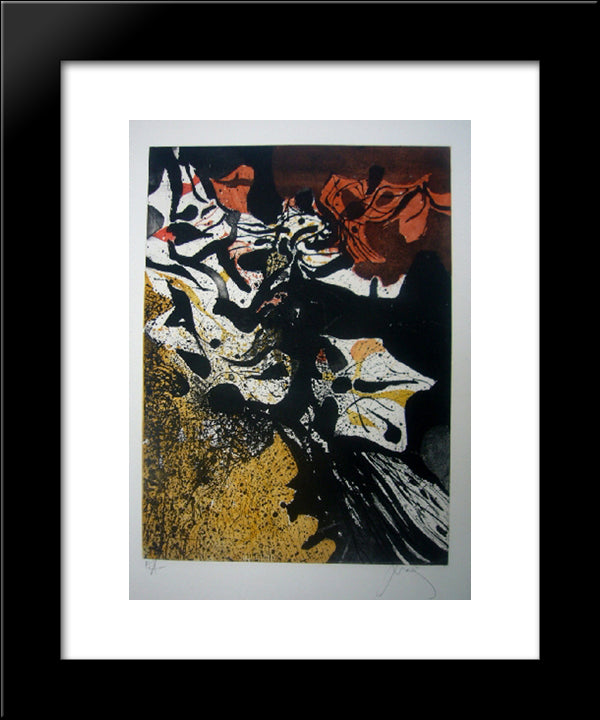 Automne 20x24 Black Modern Wood Framed Art Print Poster by Prassinos, Mario