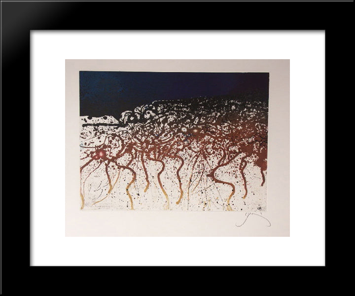 Elga 20x24 Black Modern Wood Framed Art Print Poster by Prassinos, Mario